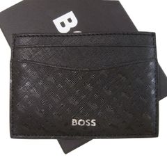 【未使用品 】ヒューゴボス HUGO BOSS カードケース レザー ブラック BOSS（HUGO BOSS） 【BOSS】ボス カードケース レザー 革 定期入れ