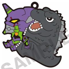 [중고] 스트랩 (캐릭터) 고질라 & 초호기 [고질라 대 에반게리온 피타 코레 러버 스트랩]