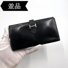 エルメス商品名◇エルメス◇ベアン/ボックスカーフ/長財布/刻印:□D/ブランド