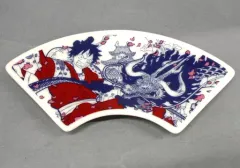 【中古】皿・茶碗 ルフィ太郎/扇皿 おてしょ皿 「一番くじ ワンピース ワノ国編～第二幕～」 G賞