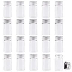 【特価商品】ガラス ボトル 小分け 密閉 小瓶 保存 容器 20個セット Pstyle. PST-075 (8ml)