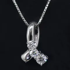 【セール！】 プラチナネックレス　ダイヤモンド×サファイア　Pt900P850脇石ダイヤモンド