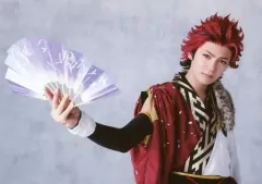 【中古】生写真(男性) 上田堪大(鬼龍紅郎)/横型・上半身・ユニット衣装・右手扇・キャラクターショット/舞台「あんさんぶるスターズ!エクストラ・ステージ～Judge of Knights～」トレーディングブロマイド