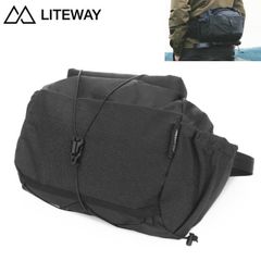 【新品】LITEWAY ライトウエイ ウエストポーチ HIP PACK ヒップパック 10L ウエストバッグ ヒップバッグ 登山 トレッキング アウトドア フェス トラベル 旅行 ハイキング バイクパッキング オートバイ 軽量 丈夫 ECOPAK EXP EX