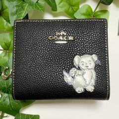 COACH 長財布 シグネチャー ロング ジップ C4452 ブラックスモーク