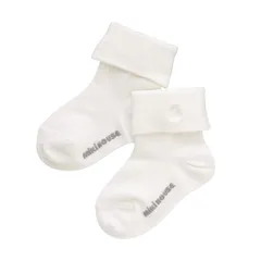 [ミキハウス] ソックス 靴下 ロゴ 二つ折り シンプル 日本製 男の子 女の子 ベビー キッズ 子供服 卒園式 入学式 通園 通学 30-9607-573