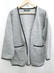 ◇ Lugnoncure ルノンキュール ガウン 長袖 カーディガン サイズF グレー レディース P  【1408200044418】