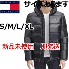 tom-013トミーヒルフィガー[159AN823]2-1黒■TOMMY HILFIGERボンバージャケット ダウンジャケット 中綿 メンズ アウター フーディ MIDNIGHT PEARLIZED PERFORMANCE HOODED PUFFER