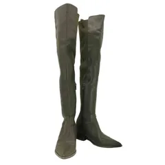 YELLO / TOKYO BLACK PLATFORM LONG BOOTS