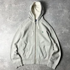 90s POLO RALPH LAUREN RWタイプ フルジップ スウェット フード パーカー L / 90年代 オールド ポロ ラルフローレン トレーナー