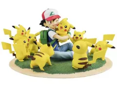 【中古】フィギュア G.E.M.シリーズ サトシ＆ピカチュウ(ピカチュウがいっぱいVer.) 「ポケットモンスター」