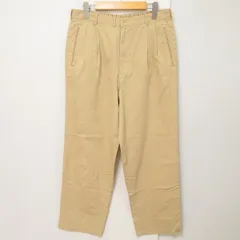 #anc パパス Papas パンツ スラックス M ベージュ ロゴ シンプル 無地 メンズ [924615]のサムネイル