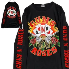 L 新品 GUNS ガンズアンドローゼズ 2025 ロンT　ロングTシャツ ☆【Guns N' Roses・GN'R（ガンズアンドローゼズ）】 バンド長袖