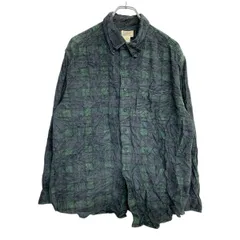 L.L.Bean コーデュロイシャツ Lサイズ エルエルビーン グリーン コットン 古着卸 アメリカ仕入 t2411-3723