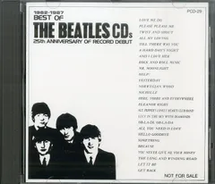 CD1枚 / ビートルズ / Best Of The Beatles CDs 1962 - 1987 / 25th Anniversary of Record Debut (PCD-29) / D00167855