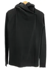 Rick Owens リックオウエンス 12SS リブ切替フーデッドニットジャケット ブラック XSのサムネイル