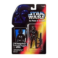[중고](미사용·미개봉품) Star Wars Power of the Force Tie Fighter Pilot Action Figure with Imperial Issue Blaster Pistol