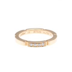 カルティエ(Cartier) マイヨン パンテール 4P ダイヤモンド リング K18ピンクゴールド(K18PG) ファッション ダイヤモンド バンドリング ピンクゴールド(PG)