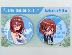 【中古】バッジ・ピンズ 中野三玖(水着) 缶バッジセット(2個セット) 「映画 五等分の花嫁」