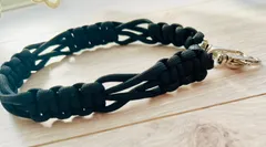 #7 パラコード　ハンドストラップ　シンプル　ブラック