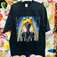 アバンギャルド メタル 美少女戦士 Tシャツ 半袖 春 夏 メンズ XL 2XL　セーラームーンTシャツ Sailor Moon Tシャツ 美少女戦士セーラームーン 月野うさぎ セーラー戦士 キャラクターTシャツ 90sアニメTシャツ 少女漫画アニメ