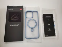 ★CASEKOO iPhone 15 Pro Max 用 ケース 米軍MIL規格 耐衝撃 MagSafe対応隠しスタンド