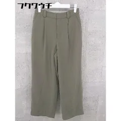 ◇ UNITED ARROWS green label relaxing ワイド パンツ サイズ38 カーキ レディース 【1002801845438】
