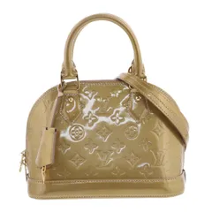 LOUIS VUITTON ルイヴィトン アルマ BB ハンドバッグ M91584 レディース モノグラムヴェルニ ゴールド 【中古】