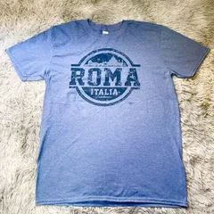 【美品】 US古着 USED アメリカ 古着系 ベール 美品 コットン Tシャツ 半袖 vintage ヴィンテージ ユーズド 輸入 希少　ビンテージ　ROMA ITALIA ギルダン　GILDAN