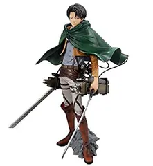【中古】【非常に良い】MASTER STARS PIECE THE LEVI (リヴァイ 高さ20cm+立体機動装置 高さ18cm ver.MSP 全2種フルコンプセット) 進撃の巨人 フィギュア
