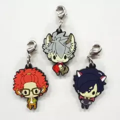 【中古】キーホルダー・マスコット(キャラクター) 琉堂イエス&諸星哲&濱田慎之介 描き下ろしリトるラバーマスコット 「PSPソフト TOKYOヤマノテBOYS Portable DARK CHERRY DISC」 ステラワース特典