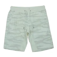 AKM エイケイエム 18SS J138 CTN157 RELAX SHORTS TIGER CAMO KHAKI ショート パンツ ショーツ ホワイト系 オフホワイト系 L【中古】のサムネイル