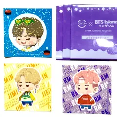スシロー SUSHIRO Island インザソム BTS シール ステッカー コラボ限定ステッカー ジミン JIMIN ヴィ ブイ  V アールエムRM【323】