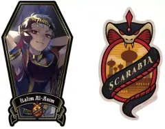 【中古】シール・ステッカー 4.スカラビア寮 トラベルステッカーセット(2枚組) 「ディズニー ツイステッドワンダーランド」