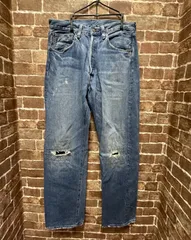 LEVI'S Levi's リーバイス 501XX 55501 50155-0066 アートピース 赤耳 セルビッジ デニムパンツ ユーズド加工 リペア加工 BIG E Levi's Vintage Clothing デニムパンツ ジーンズ 32インチ _71