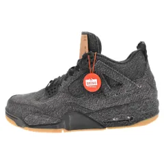 NIKE (ナイキ) AIR JORDAN 4 RETRO LEVIS エアジョーダン4 リーバイス ブラックデニム ハイカットスニーカー ブラック AO2571-001 US10.5/28.5cmのサムネイル