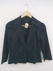◇ LAURA ASHLEY ローラ アシュレイ 1B 長袖 テーラード ジャケット サイズ9 ブラック レディース  【中古】 【1204200007046】