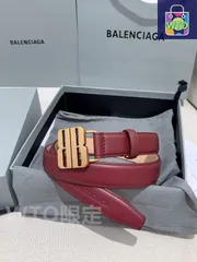 【今日特価】Balenciaga 新款レザーベルト