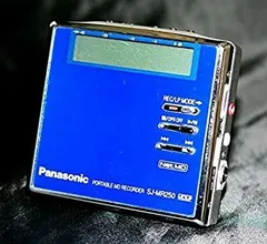 パナソニックSJ-MR50 スピーカーマイク付き録再MDプレーヤー完動