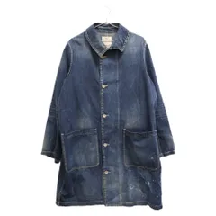 VISVIM (ヴィスヴィム) 19SS GREASE MONKEY COAT DRY DENIM グレースモンキーコート ドライデニム インディゴ 0119105006008のサムネイル