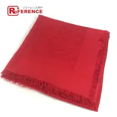 LOUIS VUITTON ルイヴィトン ショール 大判 不明 シルク レッド