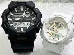 恋人たちのペアウォッチ gショックG-SHOCK BABY-G  ペア腕時計 カシオ 2本セット  アナデジ GA-110RG-7AJF BA-110XRG-7AJF お揃い    ラッピング無料 新品 メッセージカード手書きします