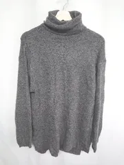◇ H&M エイチアンドエム 長袖 ハイネックニット サイズUS/S ダークグレー レディース E  【1408060010424】