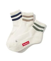 【ムラスポ公式】新品 Healthknit ヘルスニット ソックス 靴下 3足組 シンカー2本ライン 3Pソックス クォーター 191-3695