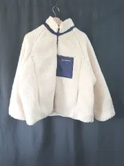 □ ⊆ COCOMOMO ココモモ ジップアップ 長袖 ボア ジャンパー サイズ表記なし クリーム系 レディース E  【1507160008116】