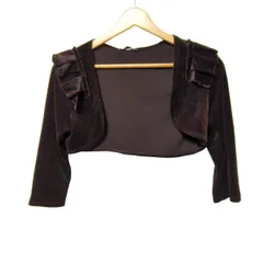 【美品】フォクシー 長袖ジャケット 襟ベロア ショート丈 40 無地 ブラック 2025年最新】フォクシー ベロアの人気アイテム - メルカリ