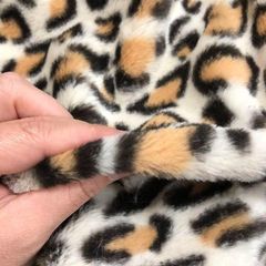 ✅即決可　豹柄キャメル　160㎝×50㎝　ヒョウ柄　ハンドメイド　ぬい服　材料