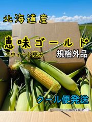 セール中　クール便　総重量5キロ　北海道産　とうもろこし　恵みゴールド　スウィート恵み　規格外品