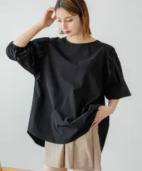 夢展望公式 [新品未使用] バルーン袖ラッシュガード [ブラック×グレージュ] 他カラー別ページ有 rectangle 水着 水着 534317-02