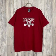 スラッシャー M Tシャツ マガジンロゴ バーガンディ ビッグシルエット 
